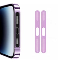 Ally iPhone 14 Pro Max İçin Anti-Dust Toz Ve Kir Önleyici Sticker 2 Adet Set (Mor)