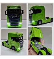 Scania Kafa Oyuncak Tır V8 R730 Taşıyıcı Scania Kupa S-770 Model Diecast 12 Cm Maket Koleksiyon (Yeşil)