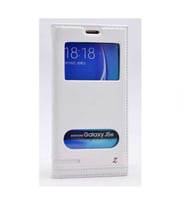 Galaxy J5 2016 Kılıf Elite Kapaklı Suni Deri Kılıf (Beyaz)