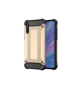 Huawei P Smart S (Y8P) Kılıf Armor Hybrid Zırh Silikon (Gold)