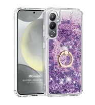 Microsonic TECNO Pova 4 Pro Kılıf Glitter Liquid Holder Pembe (Mor)
