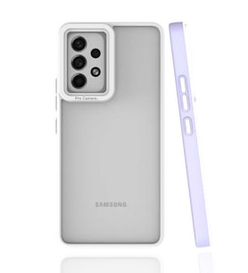 Galaxy A53 5G Kılıf Zore Mima Kenarları Renkli Silikon Kılıf (Lila)