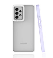 Galaxy A53 5G Kılıf Zore Mima Kenarları Renkli Silikon Kılıf (Lila)