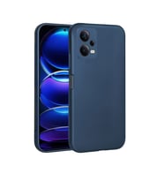 Vendas Xiaomi Redmi Note 12 5G Uyumlu Premier Soft Serisi Rubber Yumuşak Silikon Kılıf (Lacivert)