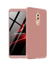 Microsonic Huawei Mate 10 Lite Kılıf Double Dip 360 Protective (Rose)