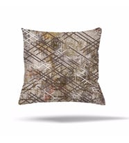 Patchwork Çiçek Desen Etnik Gizli Fermuarlı Yastık Kılıfı Kırlent Kılıfı Koltuk Yastık Kılıfı  (VIZON-KAHVE)