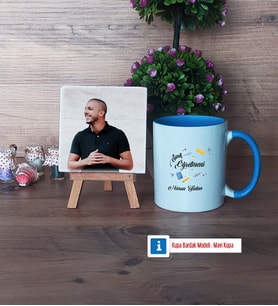 Sınıf Öğretmeni Fotoğraflı Dekoratif Taş, Kupa Bardak Beyaz Hediye Öğretmenler Günü Hediyesi (Model 4)