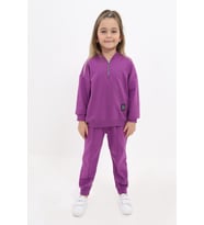 Toontoy Kız Çocuk Eşofman Takım (Mor)