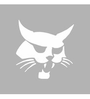 Samuray Kedi Araba Sticker siyah 20x20 CM (Beyaz)
