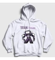 Presmono Unisex Beyaz Titan Tvman Skibidi Toilet Kapüşonlu Sweatshirt 482849tt (Beyaz)