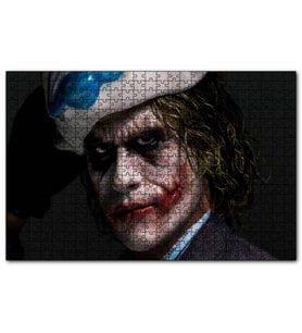 Cakapuzzle Joker Portre Makyaj Görseli  Puzzle Yapboz MDF (Ahşap) (500 Parça)