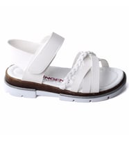 Şirinebebe 03694 Anatomic Kız Çocuk Sandalet (Beyaz)