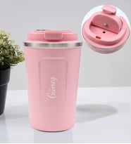 Kişiye Özel 350 ML Çelik Termos (Pembe)