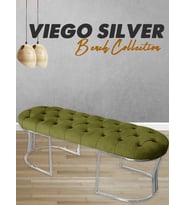 VİEGO SILVER -Kapitoneli Model Puf&Bench&Koltuk-Oturak-Uzun Makyaj Puff-Yatak Odası Ucu&Önü (Hardal Sarısı)