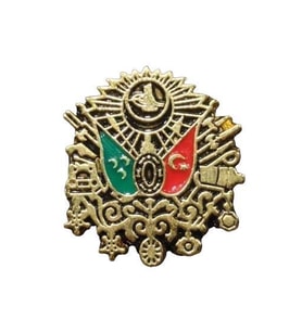 Osmanlı Devlet Arması Yaka Rozeti (Altın)