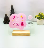 Özelleştirilebilir NFC Destekli Baby Shower Çerçevesi (Pembe)