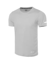 Erkek Nem Emici Hızlı Kuruma Atletik Teknik Performans Spor T-shirt Drıfıt-kısakol (Gri)