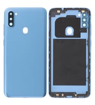 Samsung Galaxy A11 Uyumlu Arka Pil Batarya Kapağı SM-A115F (Mavi)