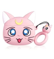 Microsonic AirPods 3. Nesil Kılıf Cartoon Figürlü Silikon Crtn-Fgr-Tthlss (Gül Kurusu)