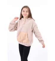 Toontoy Kız Çocuk Sweatshirt (Bej)