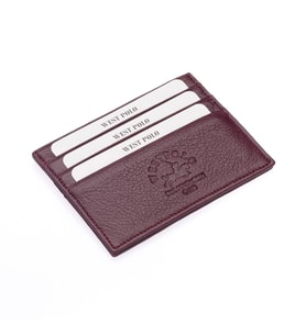 West Polo Hakiki Deri Bol Kartlıklı Unisex Kartlık WPT041 (Bordo)
