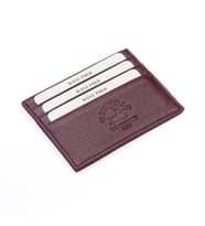 West Polo Hakiki Deri Bol Kartlıklı Unisex Kartlık WPT041 (Bordo)