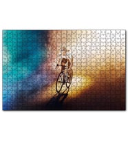 Cakapuzzle  Bisikletçi Atlet Kız  Puzzle Yapboz MDF (Ahşap) (500 Parça)
