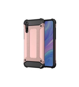 Huawei P Smart S (Y8P) Kılıf Armor Hybrid Zırh Silikon (Rose)