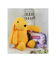 Özgüner Uyku Arkadaşım Tavşan 45 Cm Peluş Tavşan (Sarı)