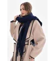 Premium Soft Buklet Atkı (Lacivert)
