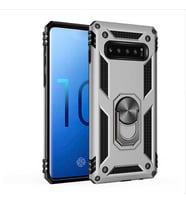 Samsung Galaxy S10 Kılıf Yüzüklü Zırh Tank Vega (Gri)