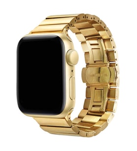 Apple Watch 44mm KRD-41 Klipsli Metal Kordon (Gold)