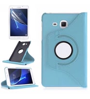 Galaxy Tab 4 T280 Zore Dönebilen Standlı Tablet Kılıfı (Mavi)