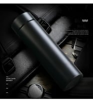 Led Göstergeli Akıllı Termos Şişe 500ml (Siyah)