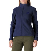 GENIUS Kadın Tam Fermuarlı Kalın Outdoor Polar Ceket RENKLİ-TAM (Lacivert)