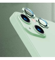 Uyumlu Model Apple iPhone 13 Mini Kamera Lens Koruyucu Çerçeveli Koruyucu CL-07 (Açık Yeşil)