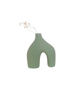 Livava Stoneware Seramik Vazo, 20X17 (Yeşil)