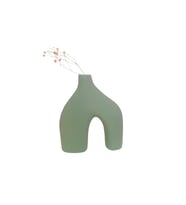 Livava Stoneware Seramik Vazo, 20X17 (Yeşil)