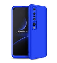 Xiaomi Mi 10 Pro Kılıf 3 Parça Slim Sert Silikon Kapak AYS (Mavi)