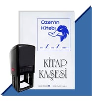 Kişiye Özel Kızgın Ördek 1 Tarihli Otomatik Kitap Kaşesi (Mavi)