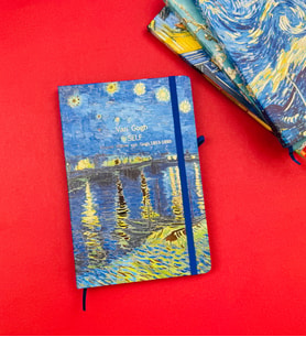 Van Gogh Tasarımlı Defter Bm-1213 (Kırmızı)