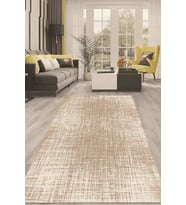 Dijital Kaymaz Taban Yıkanabilir Modern Renkli Salon Halısı Mutfak Halısı Yolluk ND-HT-562 (Kahverengi)