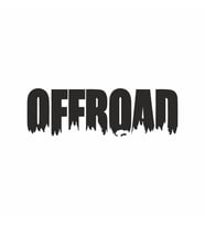 Offroad Araba Sticker siyah 24x7 CM (Siyah)
