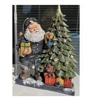 ÇAM AĞAÇLI NOEL BABA BİBLO HS501 (Siyah)