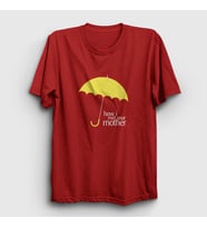 Presmono Unisex Beyaz Umbrella How I Met Your Mother T-Shirt 195860tt (Kırmızı)