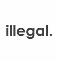 İllegal Araba Sticker siyah 15x5 CM (Siyah-Siyah)