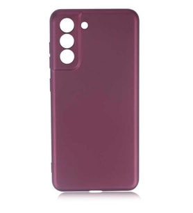 Galaxy S21 FE Kılıf Kamera Çıkıntılı Soft Silikon (Mürdüm)