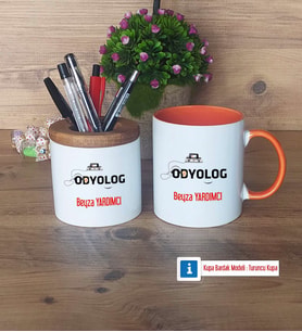 Odyolog Kalemlik, Kupa Bardak T Kişiye Özel Hediye (Model 13)