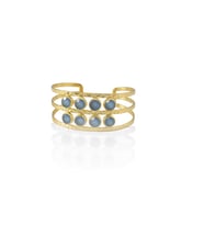 Kadir Jewellery 22 Ayar Altın Kaplama El İşçiliği Zirkon Taşlı Kadın Kaburga Bilezik (Mercan)