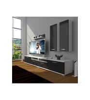 Decoraktiv Eko 5220d Slm Tv Ünitesi Tv Sehpası (Beyaz-Siyah)